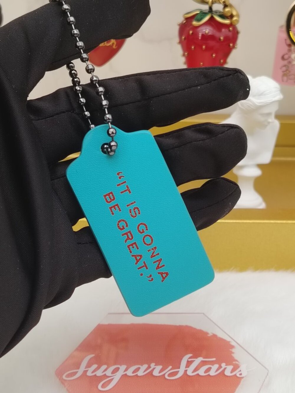 Coach tag bag charm purse charm